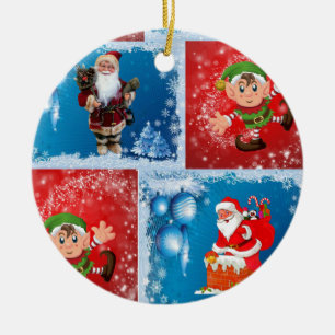 Weihnachtskalender Keramik Ornament