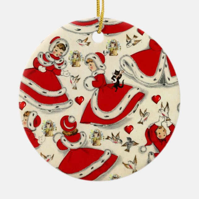 Weihnachtskalender Keramik Ornament (Vorne)