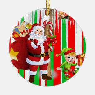 Weihnachtskalender Keramik Ornament