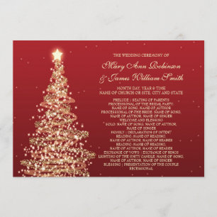 Weihnachtskalender Red Gold Einladung