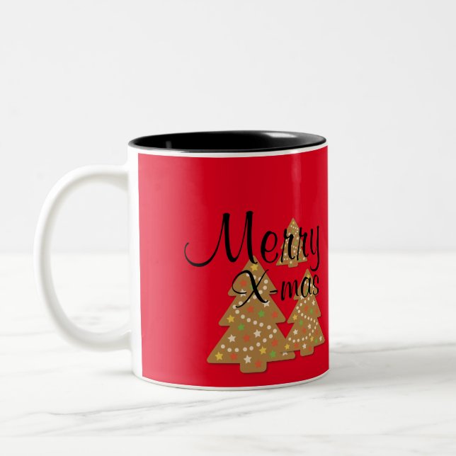 Weihnachtskalender Zweifarbige Tasse (Links)