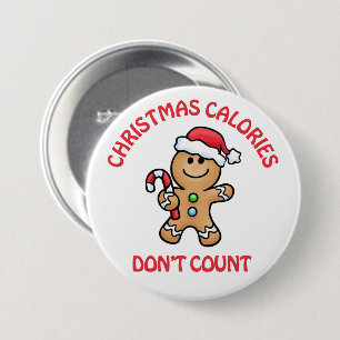 Weihnachtskalorien Knopf Button