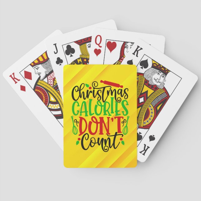 Weihnachtskalorien zählen nicht-50258 spielkarten (Rückseite)