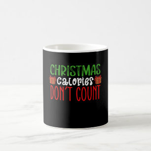 Weihnachtskalorien zählen nicht Kekse Familie Kaffeetasse