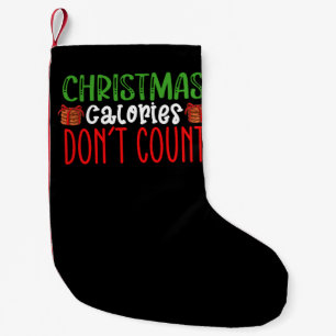 Weihnachtskalorien zählen nicht Kekse Familie Kleiner Weihnachtsstrumpf