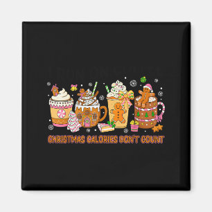 Weihnachtskalorien zählen nicht Lustiger Weihnacht Magnet