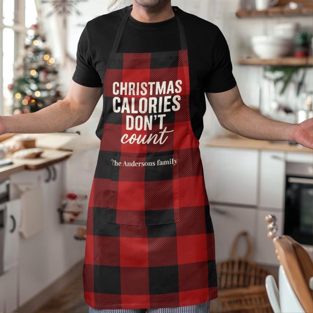Weihnachtskalorien zählen nicht schürze (Von Creator hochgeladen)