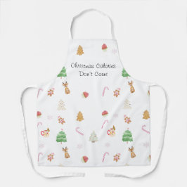 Weihnachtskalorien zählen nicht Schürze der Küche