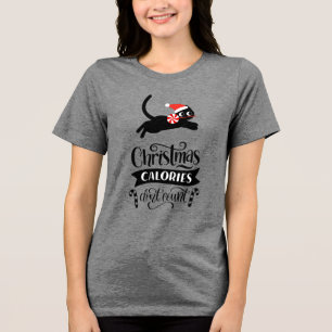 Weihnachtskalorien zählen nicht Tri-Blend shirt