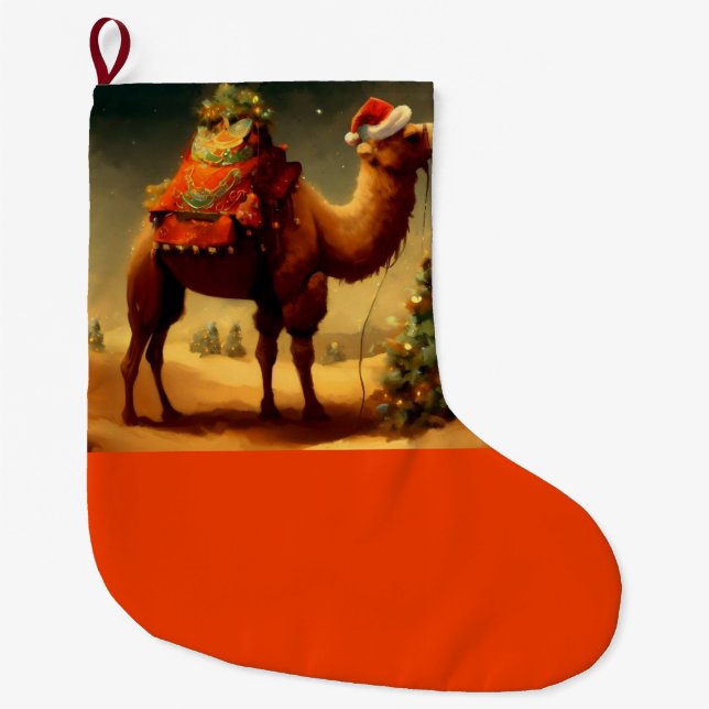 Weihnachtskamel 1 großer weihnachtsstrumpf (Vorderseite)