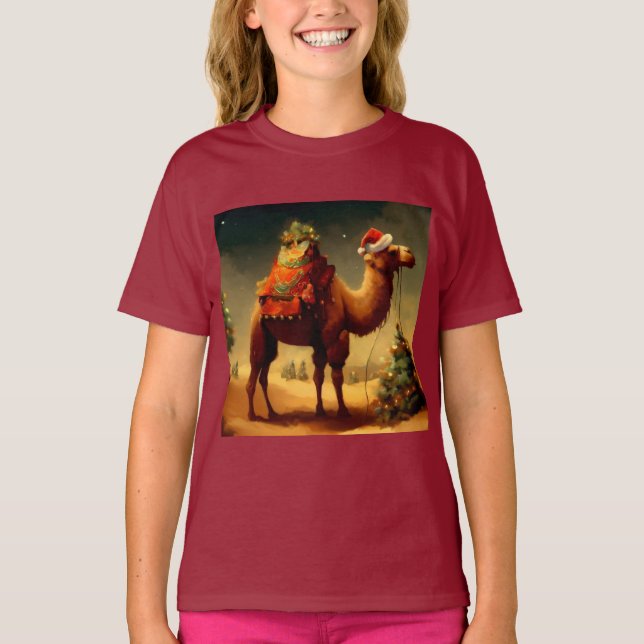 Weihnachtskamel 1 T-Shirt (Vorderseite)