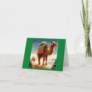 Weihnachtskamel 2 feiertagskarte
