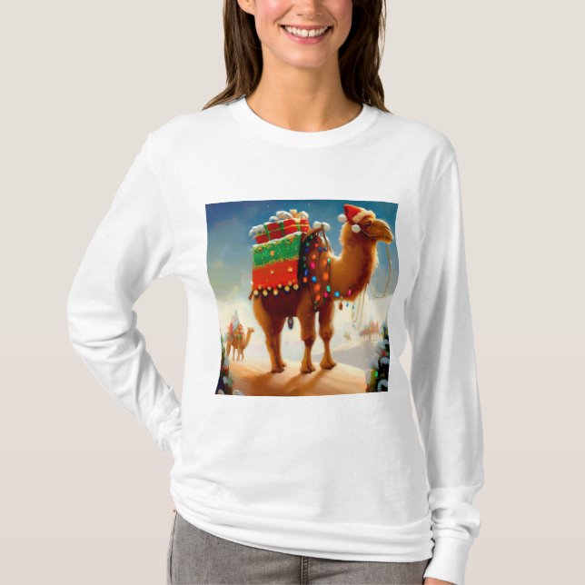 Weihnachtskamel 2 T-Shirt (Vorderseite)