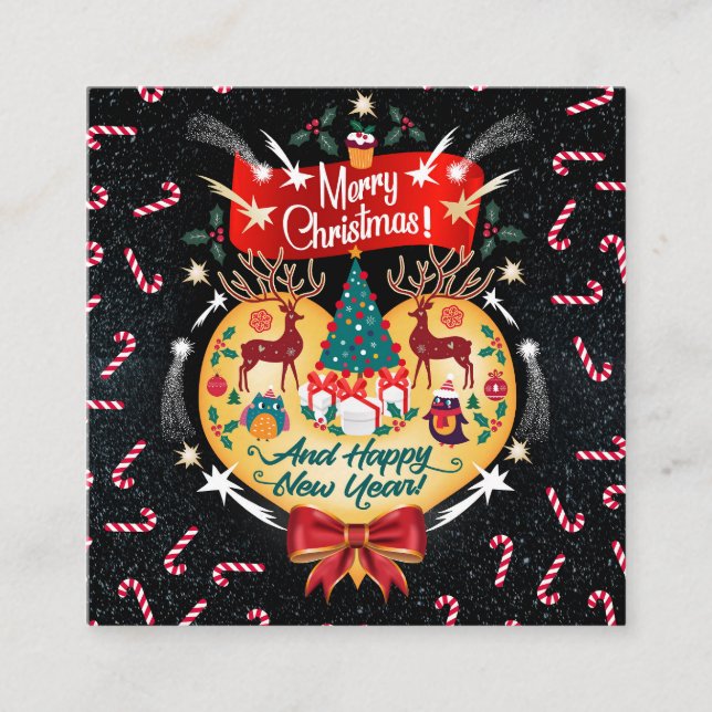 Weihnachtskanäle Begleitkarte (Vorderseite)