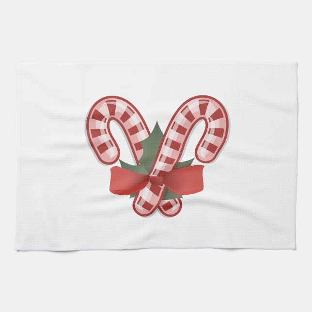 Weihnachtskanäle Geschirrtuch (Horizontal)