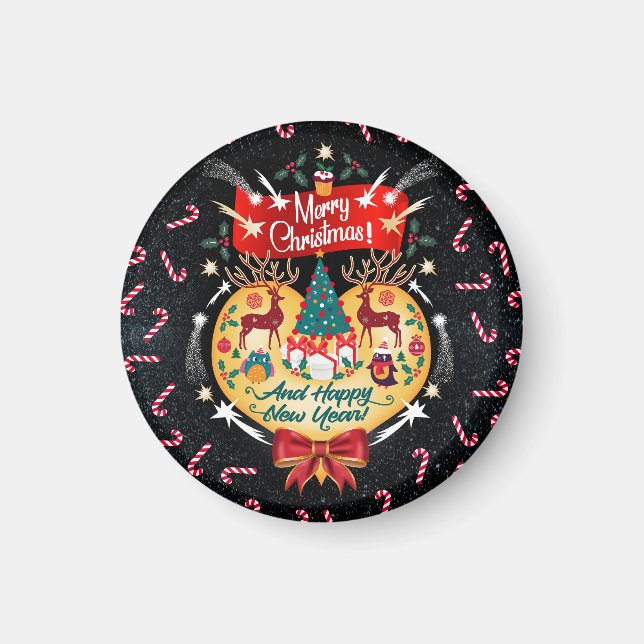 Weihnachtskanäle Magnet (Vorne)