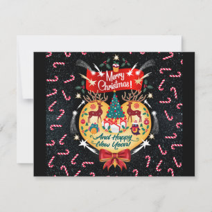 Weihnachtskanäle RSVP Karte