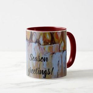 Weihnachtskandale Weihnachtsgrüße  Tasse
