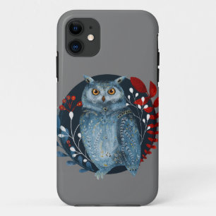 Weihnachtskandinavische Eule im Vintage-Stil Case-Mate iPhone Hülle