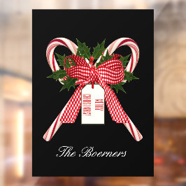 Weihnachtskandinchen Frontfenster Türklammern Fensteraufkleber