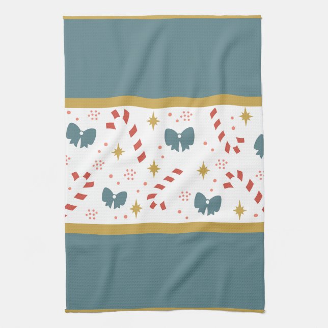 Weihnachtskandinchen Geschirrtuch (Vertikal)