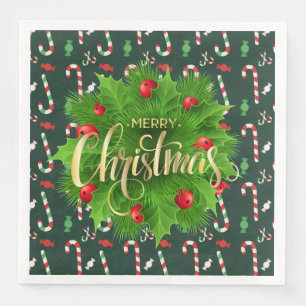 Weihnachtskandinchen Serviette
