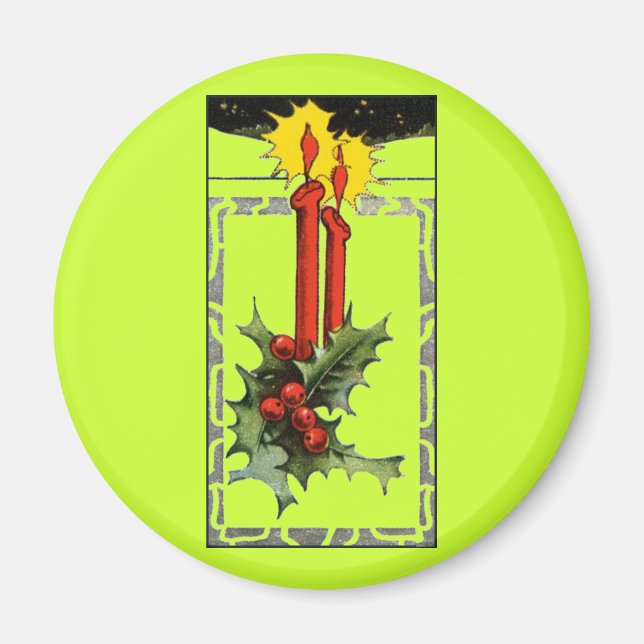 Weihnachtskandles Magnet (Vorne)