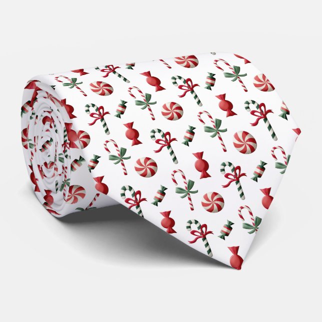 Weihnachtskandy Krawatte (Gerollt)
