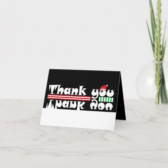 Weihnachtskandy, Kunde danke Karte (Vorderseite)