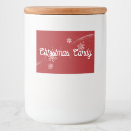 Weihnachtskandy Lebensmitteletikett