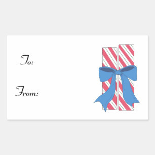 Weihnachtskandy Rechteckiger Aufkleber