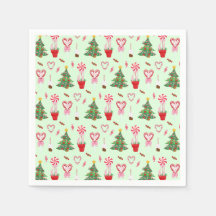 Weihnachtskandy Trees Pattern