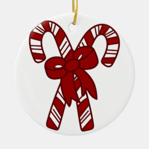 Weihnachtskanen Keramik Ornament
