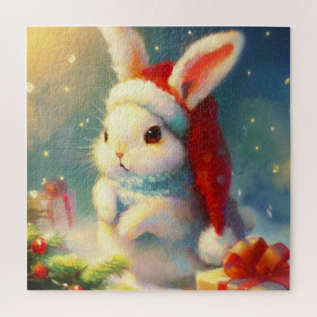 Weihnachtskaninchen (2) puzzle (Vertikal)