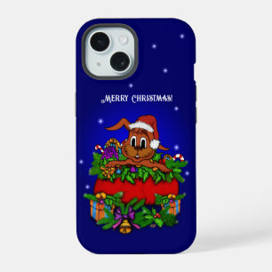 Weihnachtskaninchen iPhone 15 Hülle