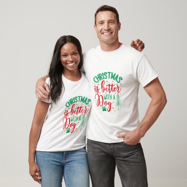 Weihnachtskanine T-Shirt (Unisex)