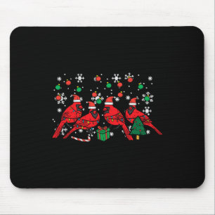 Weihnachtskardinalvögel Santa Süß Xmas Männer Frau Mousepad