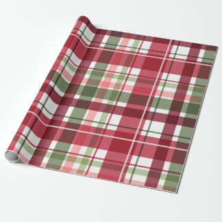 WeihnachtsKariert Geschenkpapier