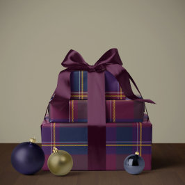 Weihnachtskariert klassisch einfach geschenkpapier