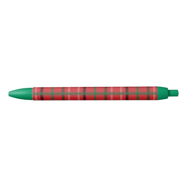 Weihnachtskariert Kugelschreiber (Vorderseite)