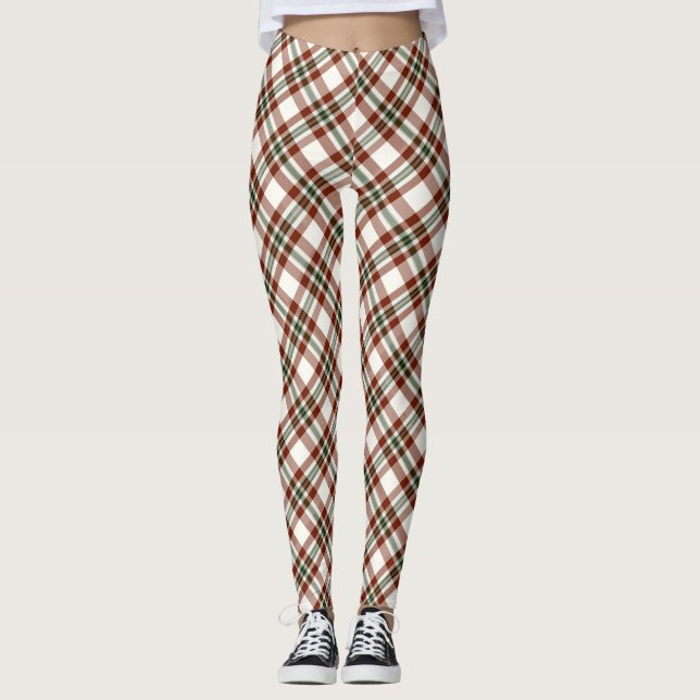 WeihnachtsKariert Leggings (Vorderseite)