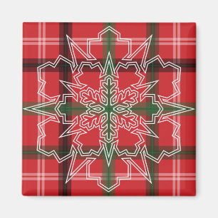 Weihnachtskariert Magnet