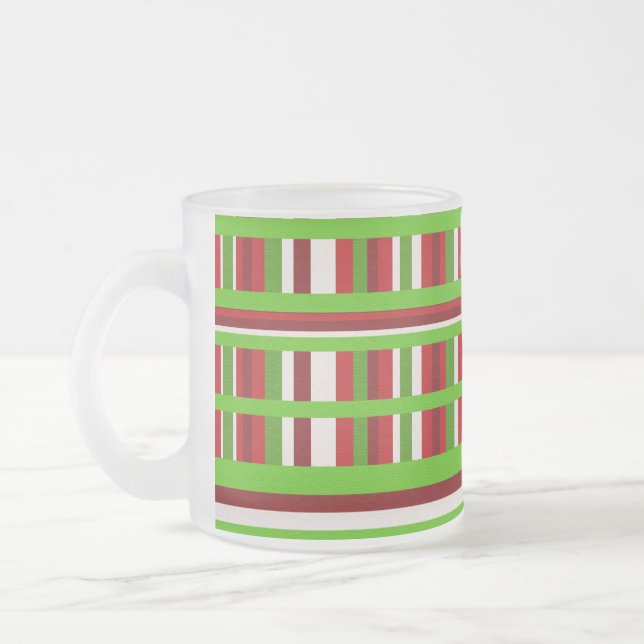 WeihnachtsKariert Mattglastasse (Links)