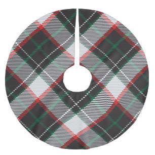 Weihnachtskariert Polyester Weihnachtsbaumdecke