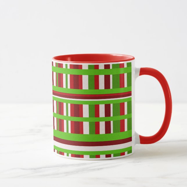 WeihnachtsKariert Tasse (Rechts)