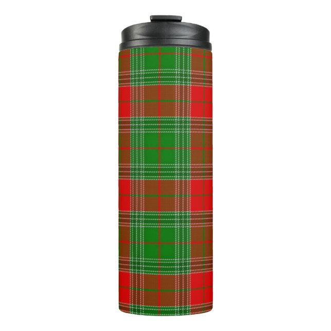 Weihnachtskariert Thermosbecher (Vorderseite)