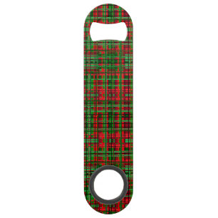 Weihnachtskarierter Tartan Speed Flaschenöffner