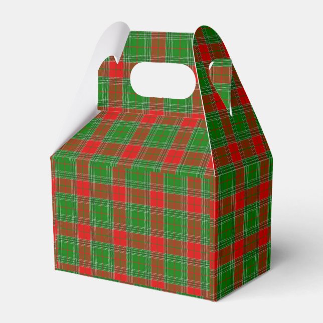 Weihnachtskariertuch  geschenkschachtel (Vorderseite)