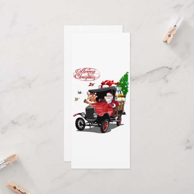 Weihnachtskarte (Vorderseite/Rückseite Beispiel)