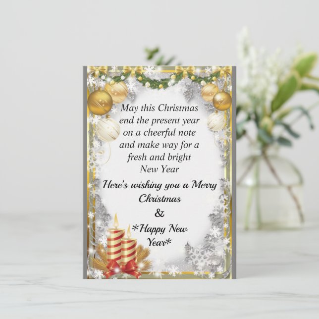 Weihnachtskarte (Stehend Vorderseite)